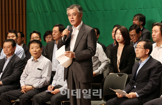 인사말하는 문재인 후보                                                                                                                                                                            