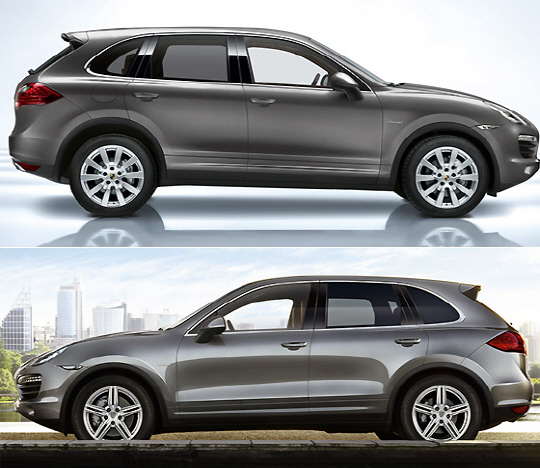 포르쉐 `카이엔 S 디젤` 매끈한 옆라인                                                                                                                                                              