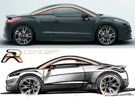 푸조 `RCZ R` 섹시한 매트 블랙 바디                                                                                                                                                                