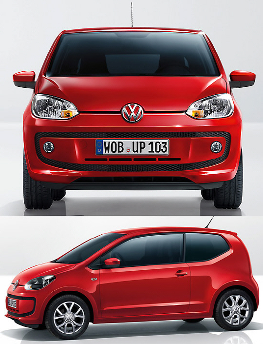 폭스바겐 UP! 정렬적인 레드컬러                                                                                                                                                                    