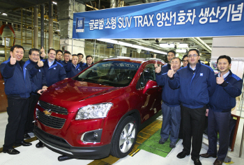 한국GM, 쉐보레 소형 SUV '트랙스' 양산 돌입