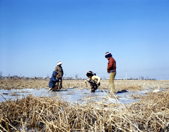 1977년 썰매타기 `다음은 내 차례`                                                                                                                                                                  