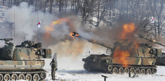 [포토] '불꽃 내뿜는 K-55 A1'