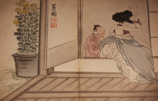  전 단원 신윤복의 춘화                                                                                                                                                                            