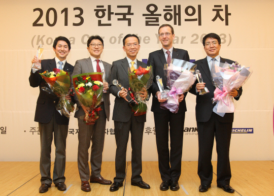 '2013 한국 올해의 차' 수상자 한자리에
