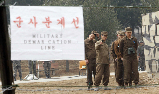  군사분계선 북한군 도발 재현                                                                                                                                                                      