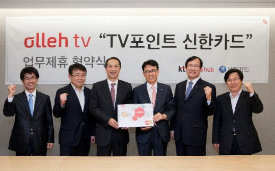 올레TV, 'TV포인트 신한카드' 출시