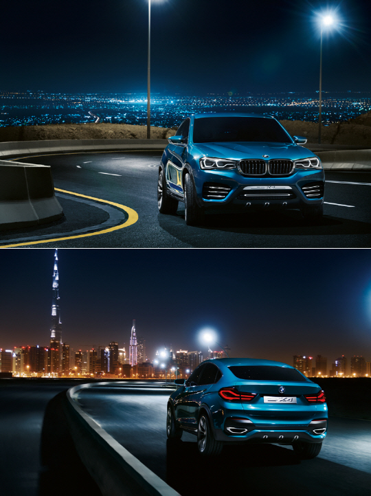 BMW X4 콘셉트카, 어둠 속에서도 강렬한 인상                                                                                                                                                        