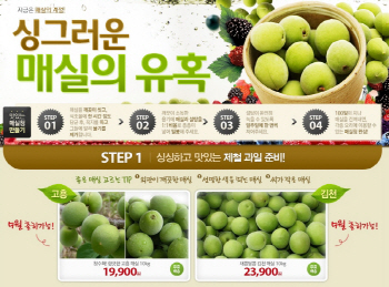 옥션, 매실 등 제철과일 최대 32% 할인