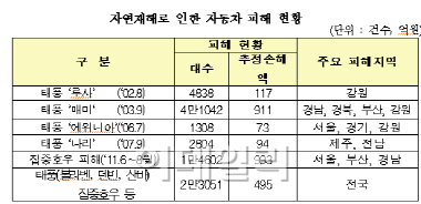 손보업계, 車침수예방 공동대책반 만든다