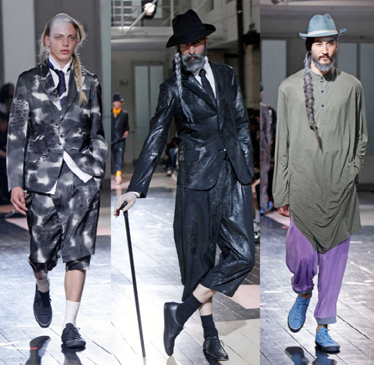 요지 야마모토, 위트있는 중년 신사의 패션도발                                                                                                                                                      