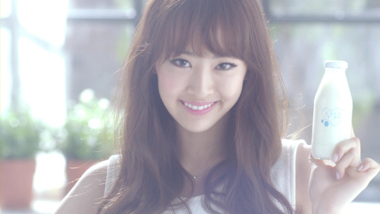  씨스타 막내 다솜, 우유 캠페인 광고의 `뽀얀이`?                                                                                                                                                   