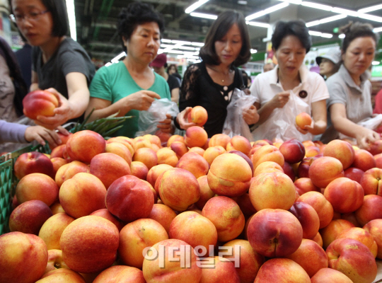 [포토]추석 앞두고 과일 고르는 시민들