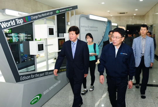 윤상직 장관, 추석맞아 산업현장 방문