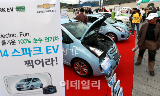 [포토]'스파크 EV 깜찍하네'