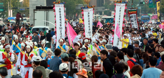 [포토]'아리랑 선율로 가득한 광화문 광장'