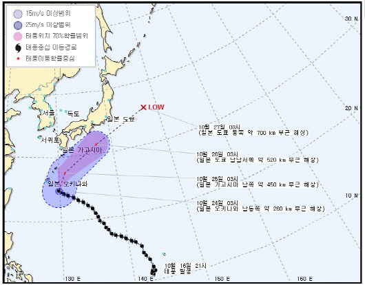 일본, 태풍 '2~3개' 한꺼번에 북상으로 '비상'...재해 공포 확산