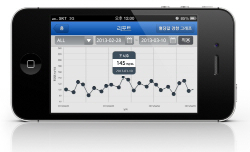 아이센스, 스마트폰 혈당관리 앱 '스마트로그' 출시