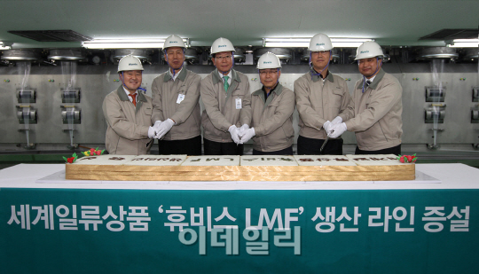 휴비스, 접착용 섬유 생산라인 증설
