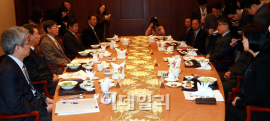 [포토]김중수 총재 "금융규제 강화로 中企 자금조달 어려워져"