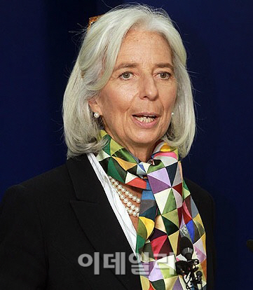 IMF총재 신분 첫 방한 라가르드..한국경제를 말하다