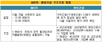 데드라인 임박 ㈜STX·쌍용건설..극적회생할까                                                                                                                                                             