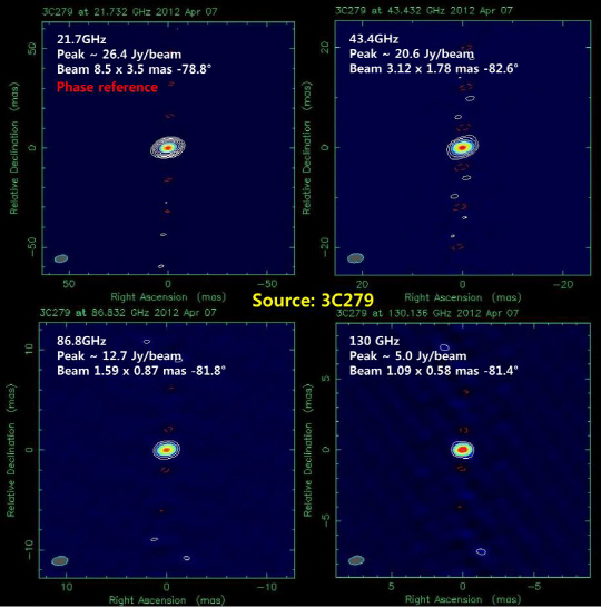 천문연 올해의 뉴스 '세계 최초 VLBI 동시관측 이미지 취득'