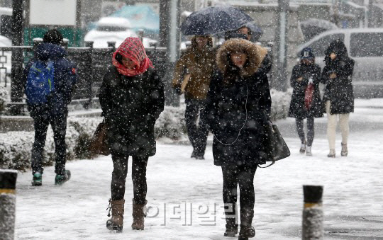 중부 한파주의보 지역 체감온도 -13도, '내일은 더 춥다'