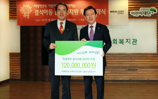 미래에셋박현주재단, 어린이재단과 ‘방학 중 결식아동 지원’ 협약