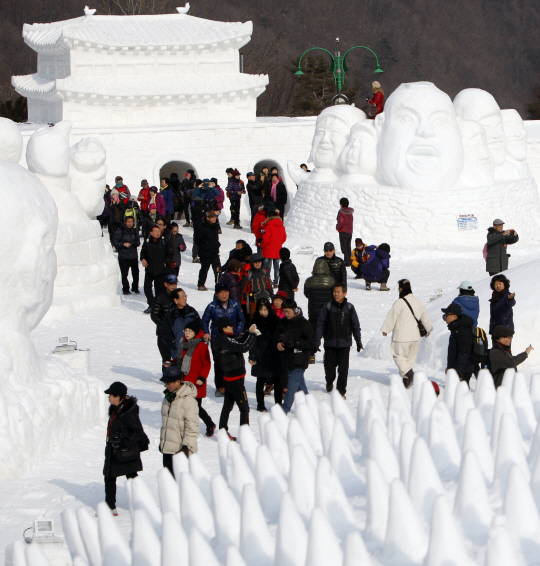 [포토] 태백산 눈축제 개막