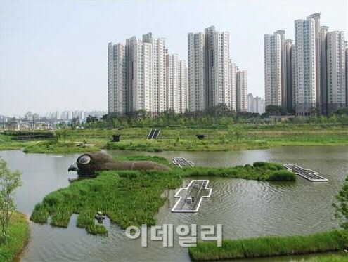 SK건설, 파주 운정신도시에 '물순환 시스템' 조성