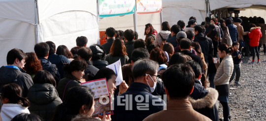 [포토]'줄을 서시오' 현대엠코 센트로엘 모델하우스