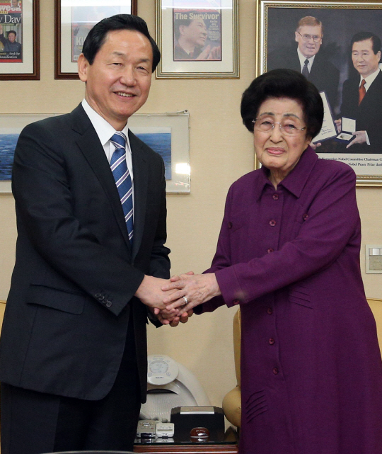 [포토] 김상곤 전 교육감, 이희호 여사 예방