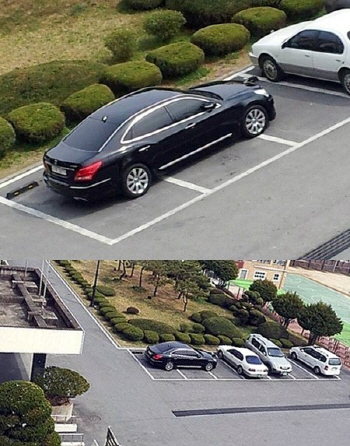 서남수 장관, 가로 본능 `무개념 주차`.."김여사 뺨치는 `황제 주차`" 비난