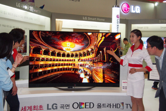 LG전자, 디지털케이블쇼에 곡면TV 전시