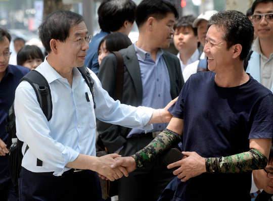  ‘강남 공략’으로 선거 시동 건 박원순