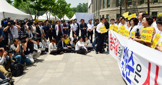  정몽준 서울시장 후보, '농약급식 관련 기자회견'                                                                                                                                         