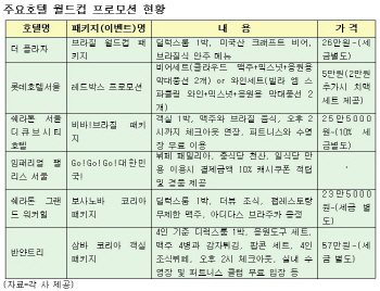 '새벽 월드컵' 호텔업계, 유치전 후끈.."내수 잡아라"