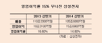 삼성전자, 상반기 영업이익률 15% '붕괴'…2년 만에 처음                                                                                                                                         