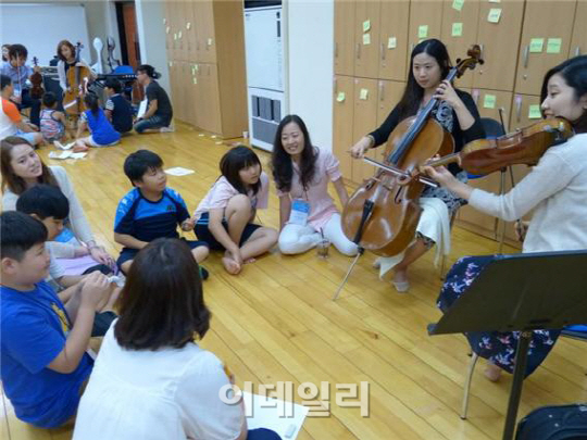 [포토]꿈다락 토요문화학교 '꼬마작곡가' 사전 워크숍
