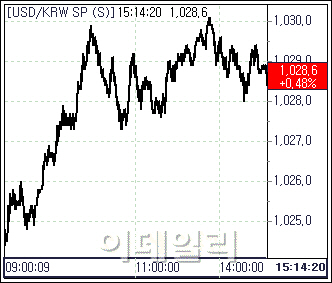 금리 인하 기대-역외 매수..환율 나흘 만에 상승(마감)