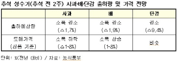 "추석 성수기 사과 15kg 1상자 5만3천~5만7천원"