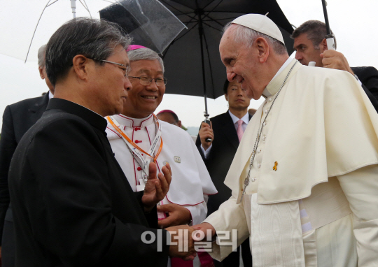 [포토]해미성지 방문한 프란치스코 교황