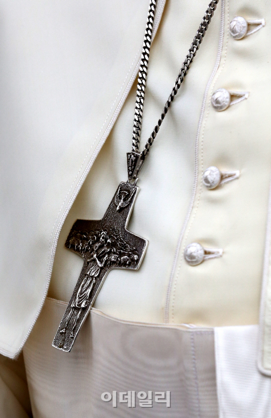 [포토]프란치스코 교황의 십자가
