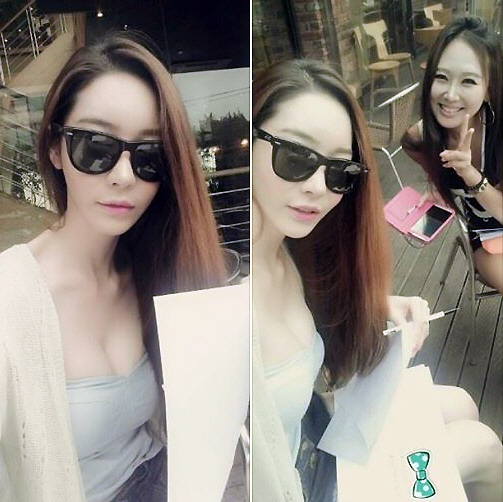 교수님의 명물허전 볼륨 몸매 셀카! 윤한별 기본이 이정도~                                                                                                                                                 