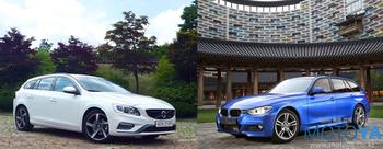 비교시승 - BMW 320d 투어링 M 스포츠 VS 볼보 V60 D4 R-디자인