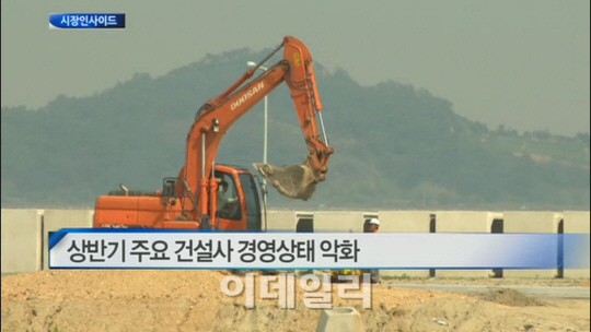 상반기 주요 건설사 경영상태 악화 外