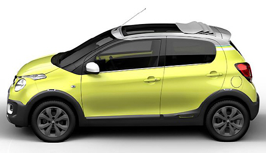 매끈한 옆라인 시트로엥 'C1 어반 라이드'                                                                                                                                                 