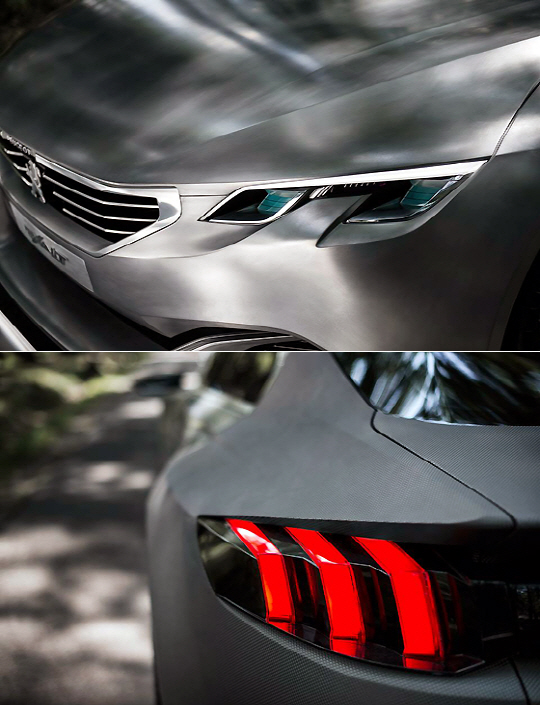 푸조 '이그졸트 콘셉트카', 날카로운 헤드램프와 리어램프                                                                                                                                  