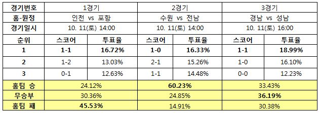 축구팬 60% “수원, 전남에 승리 예상”